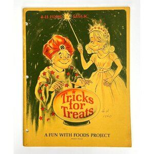 vtg Halloween 1940 4-H Magic Tricks For Treats Project Manual Experiments Kids